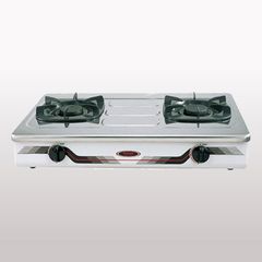 Bếp gas dương Rinnai RV-370(SM)N 702mm 2 lò nấu, mặt thép không gỉ ảnh 2