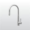  Vòi rửa chén nóng lạnh Malloca K095-SS / Inox 304, có dây rút 