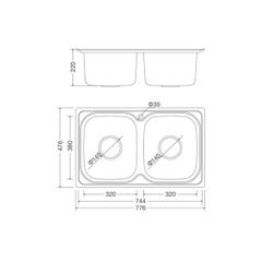 Chậu rửa chén Inox Malloca MS 1001 NEW ảnh 3