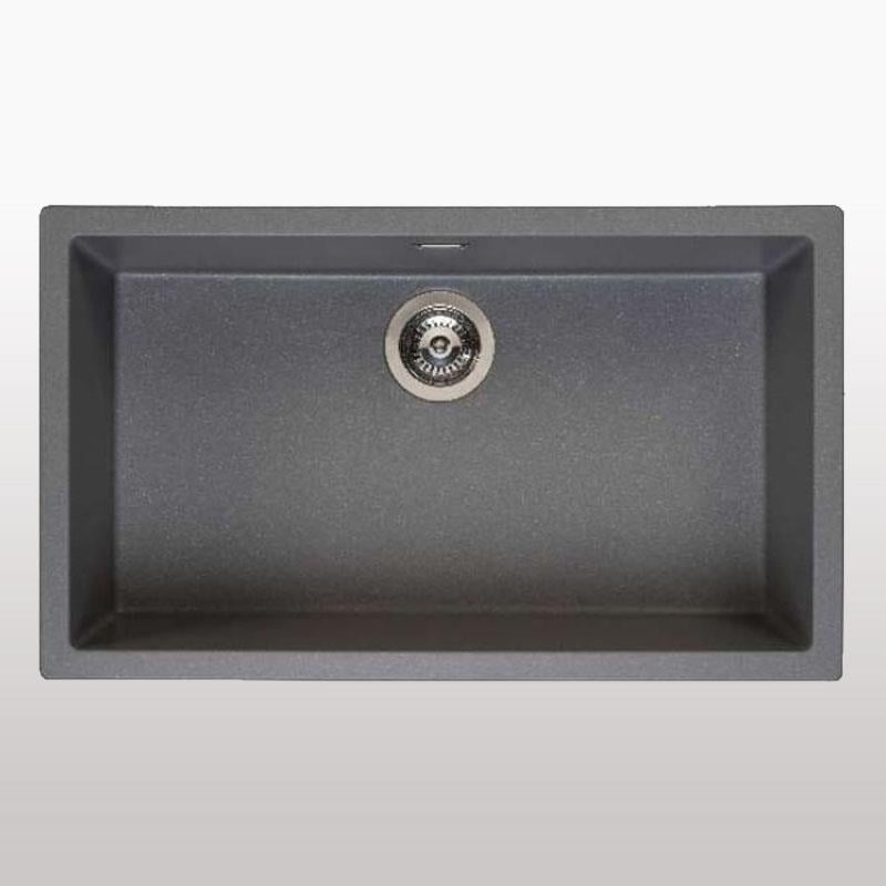 Chậu đá 1 hộc AMSTERDAM 72, màu Xám, 80cm 72x44x22