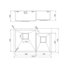 Chậu rửa chén Inox Malloca MS 6305 ảnh 3