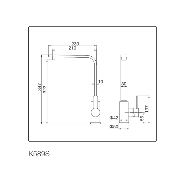 Vòi rửa chén nóng lạnh Malloca K589-S / Inox 304 - Giới thiệu vòi rửa chén Malloca K589-S Vòi rửa chén nóng lạnh Malloca K589-S / Inox 304 - Giới thiệu vòi rửa chén Malloca K589-S