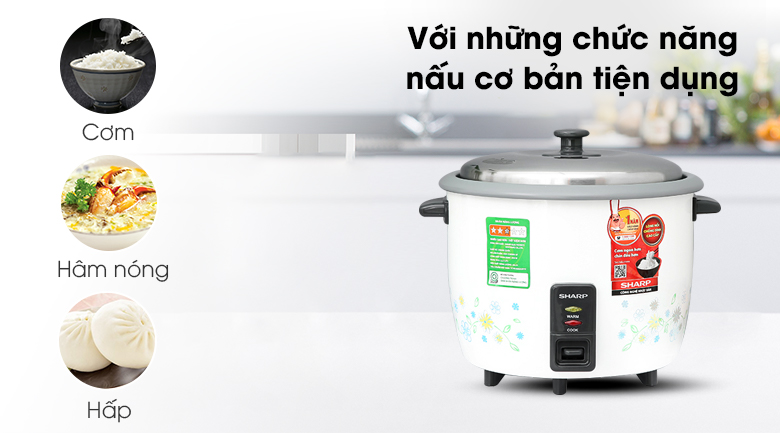 Nồi cơm nắp rời Sharp KSH-228SNV-SF 2.2 lít – ảnh 7