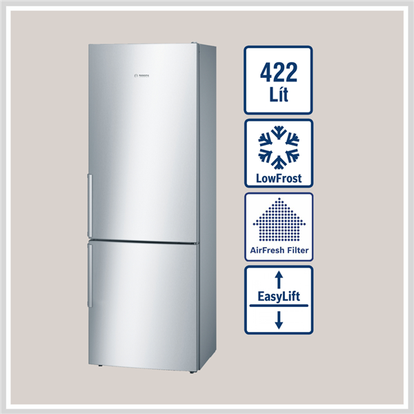 Tủ lạnh Bosch KGE49AI31 Đơn 2 Cánh