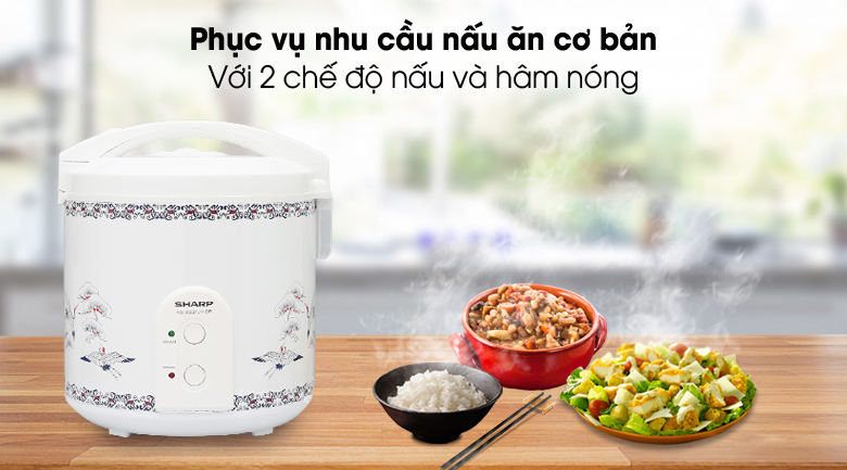 Nồi cơm nắp gài Sharp KS-223TJV-CR 2.2 lít màu trắng – ảnh 4