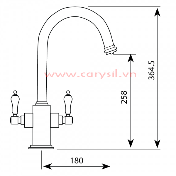 Vòi Rửa Chén Dây Rút Inox Carysil I-2467 – ảnh 4