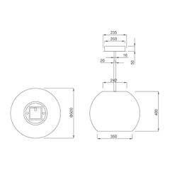 Máy hút mùi đảo Malloca SPHERA WHITE-I001W ảnh 2