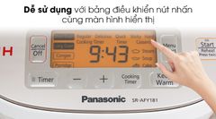 Nồi cơm điện cao tần Panasonic 1.8 lít SR-AFY181WRA ảnh 5