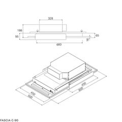 Máy hút mùi âm trần Malloca FASCIA-C-90 ảnh 2
