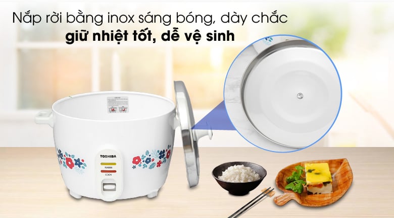 Nồi cơm nắp rời Toshiba RC-18MH2PV(W) 1.8 lít – ảnh 8