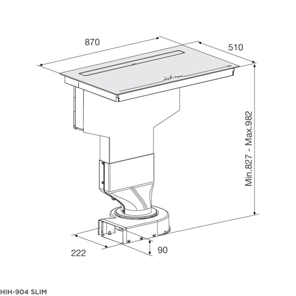Bếp từ 4 vùng nấu Malloca HIH-904 SLIM / Tích hợp máy hút mùi, kính Ceramic - Hiệu năng nấu và hút của Malloca HIH-904 SLIM Bếp từ 4 vùng nấu Malloca HIH-904 SLIM / Tích hợp máy hút mùi, kính Ceramic - Hiệu năng nấu và hút của Malloca HIH-904 SLIM