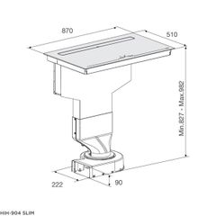 Bếp từ 4 vùng nấu Malloca HIH-904 SLIM / Tích hợp máy hút mùi, kính Ceramic ảnh 3