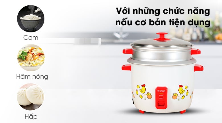 Nồi cơm điện nắp rời Sharp 2.2 lít KSH-D22SV-CH – ảnh 8