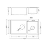 Chậu rửa chén Inox Malloca MS 8801