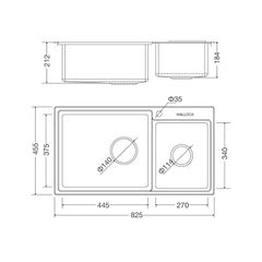 Chậu rửa chén Inox Malloca MS 8801 ảnh 2