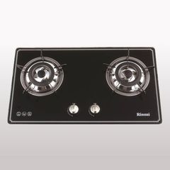 Bếp gas âm Rinnai RVB-2BG(B)N 715mm 2 lò nấu, mặt kính cường lực ảnh 2