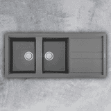 Chậu đá Malloca Titanium K-50073 / Màu xám / Phủ nano kháng khuẩn