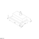 Máy Hút Mùi Âm Tủ 70cm Malloca K1507 TC - Hàng nhập khẩu