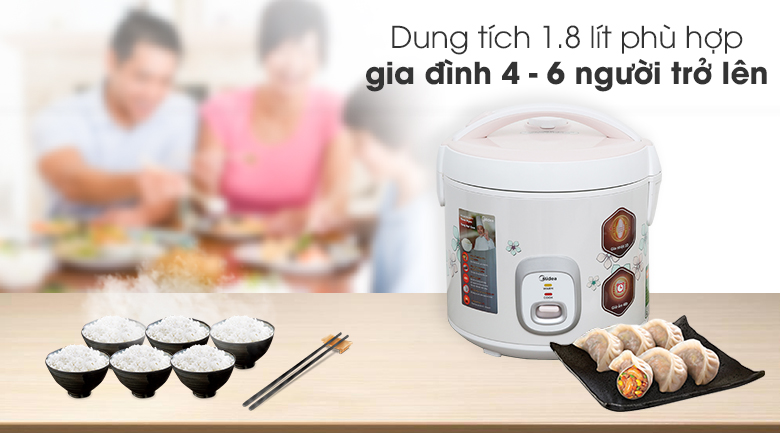 Nồi cơm nắp gài 1.8 lít Midea MR-CM1825 – ảnh 3