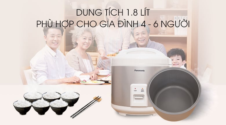 Nồi cơm điện Panasonic 1.8 lít SR-MVN187LRA – ảnh 4
