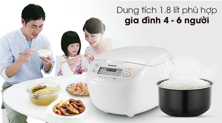 Nồi cơm điện tử Panasonic 1.8 lít SR-CL188WRA – ảnh 6