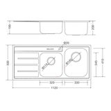 Chậu rửa chén Inox Malloca MS 1027L NEW