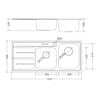  Chậu rửa chén Inox Malloca MS 1027L NEW 