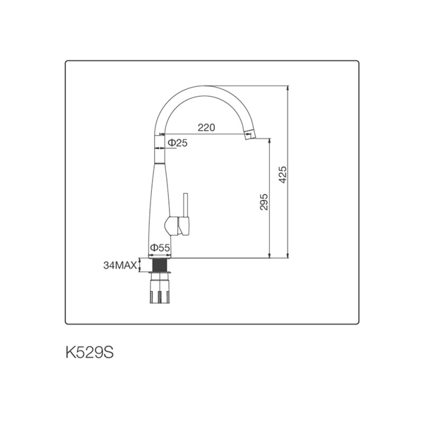 Vòi rửa chén nóng lạnh Malloca K529-S / Inox 304 - Lợi ích của vòi rửa chén Malloca K529-S cổ cao Vòi rửa chén nóng lạnh Malloca K529-S / Inox 304 - Lợi ích của vòi rửa chén Malloca K529-S cổ cao