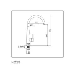 Vòi rửa chén nóng lạnh Malloca K529-S / Inox 304 ảnh 2