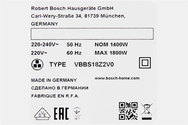 Máy Hút Bụi Có Dây Công Suất 1800W Bosch HMH.BGN21800 – ảnh 5