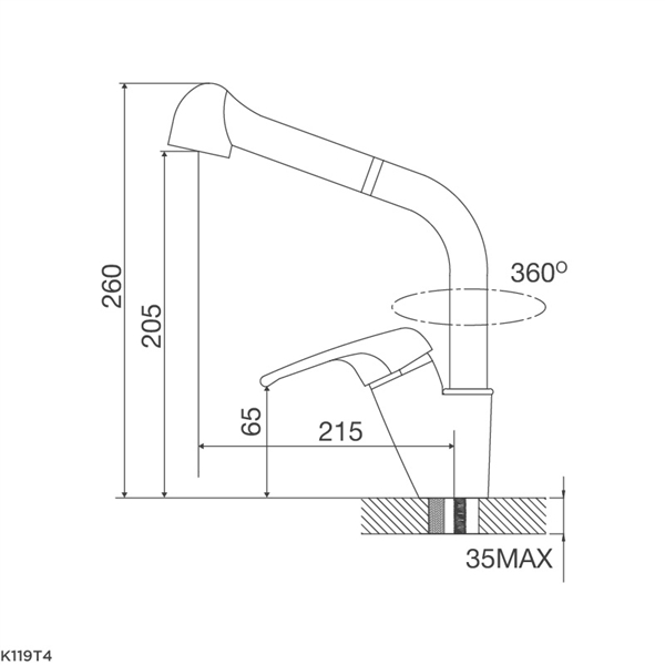 Vòi rửa chén nóng lạnh Malloca K119T4 / Đồng thau mạ chrome - Kiểu dáng mới mẻ của vòi rửa chén Malloca K119T4 Vòi rửa chén nóng lạnh Malloca K119T4 / Đồng thau mạ chrome - Kiểu dáng mới mẻ của vòi rửa chén Malloca K119T4