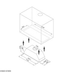 Máy Hút Mùi Âm Tủ Malloca Visso K7205/ Màu Inox/ Dạng Hidden ảnh 2