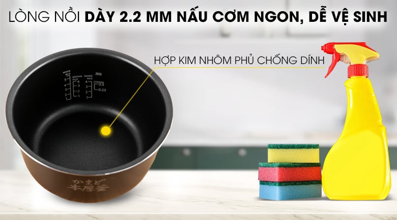 Nồi cơm điện tử Toshiba 1 lít RC-10DH2PV(W) – ảnh 8