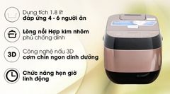 Nồi cơm điện tử Midea 1.8 lít MB-FS5006 ảnh 2