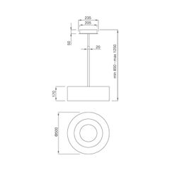 Máy hút mùi đảo Malloca MOON I-230F ảnh 2