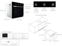 Lò nướng âm tủ Malloca MOV-655EST ảnh 2