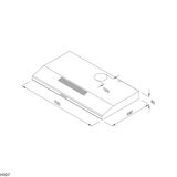 Máy hút mùi Cổ điển 70cm Malloca H107 (Thân Inox)