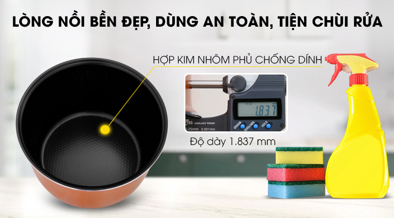 Nồi cơm nắp gài Kangaroo KG572 2.2 lít – ảnh 5