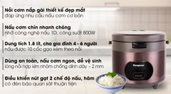 Nồi cơm nắp gài Kangaroo KG18R2 1.8 lít ảnh 2