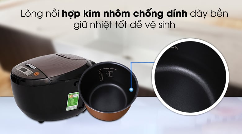 Nồi cơm điện tử Midea 1.8 lít MB-FS5018B – ảnh 6