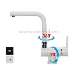 Vòi Rửa Chén Carysil G-0555P (màu xám tro, đen) ảnh 6