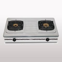 Bếp gas dương Rinnai RV-375(SW)N 702mm 2 lò nấu, mặt thép không gỉ ảnh 2