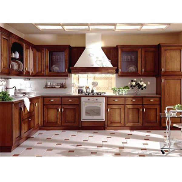 Tủ Bếp Xanh gỗ Giáng Hương số 13