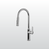 Vòi rửa chén nóng lạnh Malloca K94C / Đồng thau mạ chrome, có dây rút