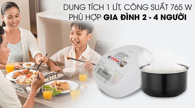 Nồi cơm điện tử Panasonic 1 lít SR-CL108WRA – ảnh 4