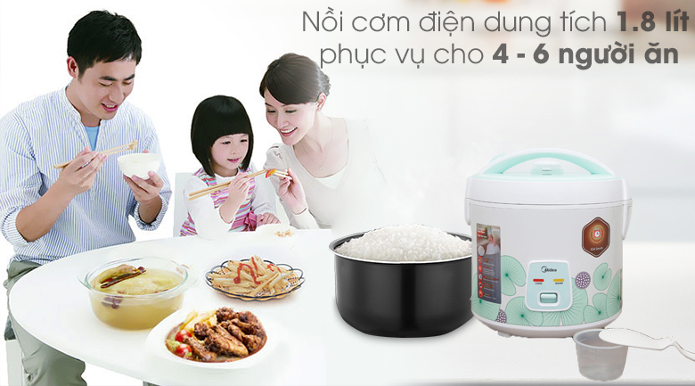 Nồi cơm điện Midea 1.8 lít MR CM1823 – ảnh 4