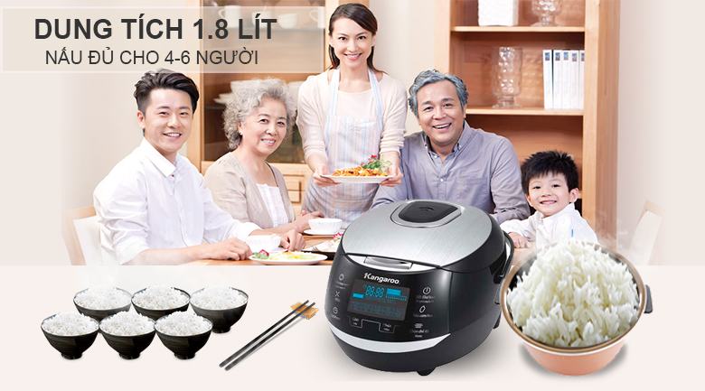 Nồi cơm điện tử 1.8 lít Kangaroo KG595 – ảnh 3