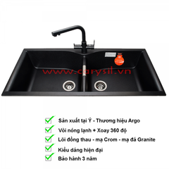Vòi Rửa Chén Carysil G-2466 (màu xám tro, đen) ảnh 8