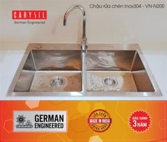 Chậu Rửa Chén Inox 304 Carysil VN-N200 ảnh 8