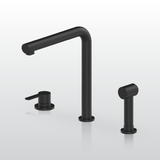 Vòi rửa chén nóng lạnh Malloca K501B / Inox 304, sơn đen